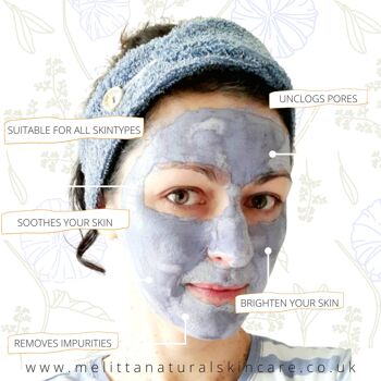 Ensemble de poudre de masque pour le visage à l'argile bleue 5