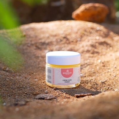 Crema para el cuidado del rostro - Hidratante y suavizante - Enriquecida con aceite de espino amarillo - 50 ml