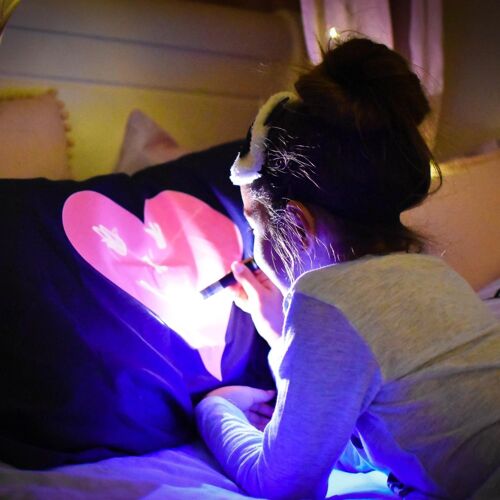 Glow Sketch Pillowcase - Love Heart