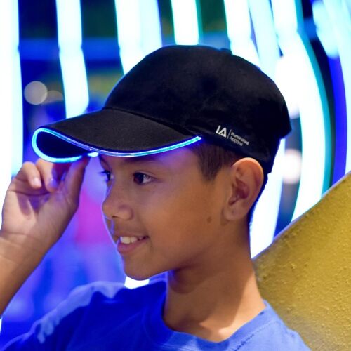 LED Light Up Baseball Cap - Neon Blue