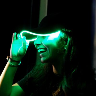 LED Light Up Baseball Cap - Neon Green