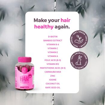 SweetBunny® Vegan Hair Vitamins • Bouteille individuelle 3