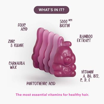 SweetBunny® Vegan Hair Vitamins • Volume Pack XL 48 12