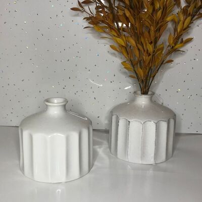 Fern Vase White