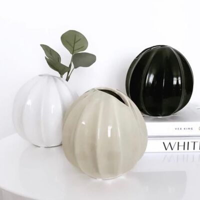 Nova Vase White , White , SKU493