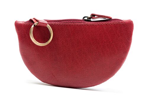 Key Purse in Red Leather