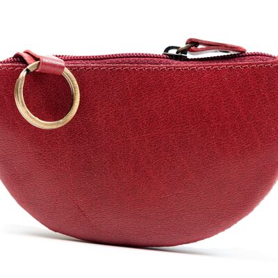 Key Purse in Red Leather
