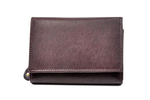Wrap Purse in Brown Leather