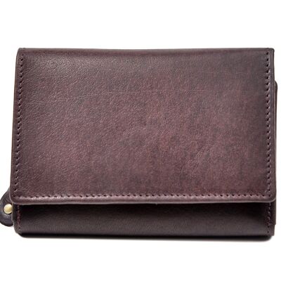 Wrap Purse in Brown Leather