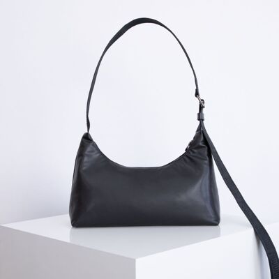 nuuwaï - Vegane Baguette Bag - MADDIE deep black