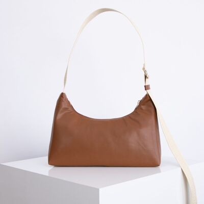 nuuwaï - Vegane Baguette Bag - MADDIE caramel brown