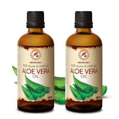 Set Aloe vera Aceite cosmético 2*100 ml