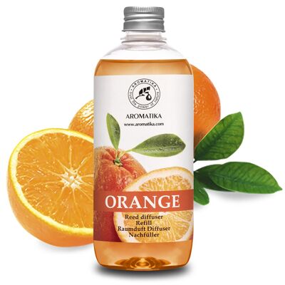 Recharge diffuseur roseau Orange 500 ml