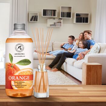 Recharge diffuseur roseau Orange 500 ml 2