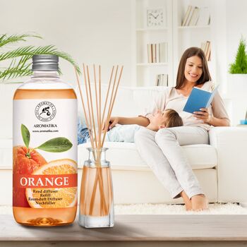 Recharge diffuseur roseau Orange 500 ml 5