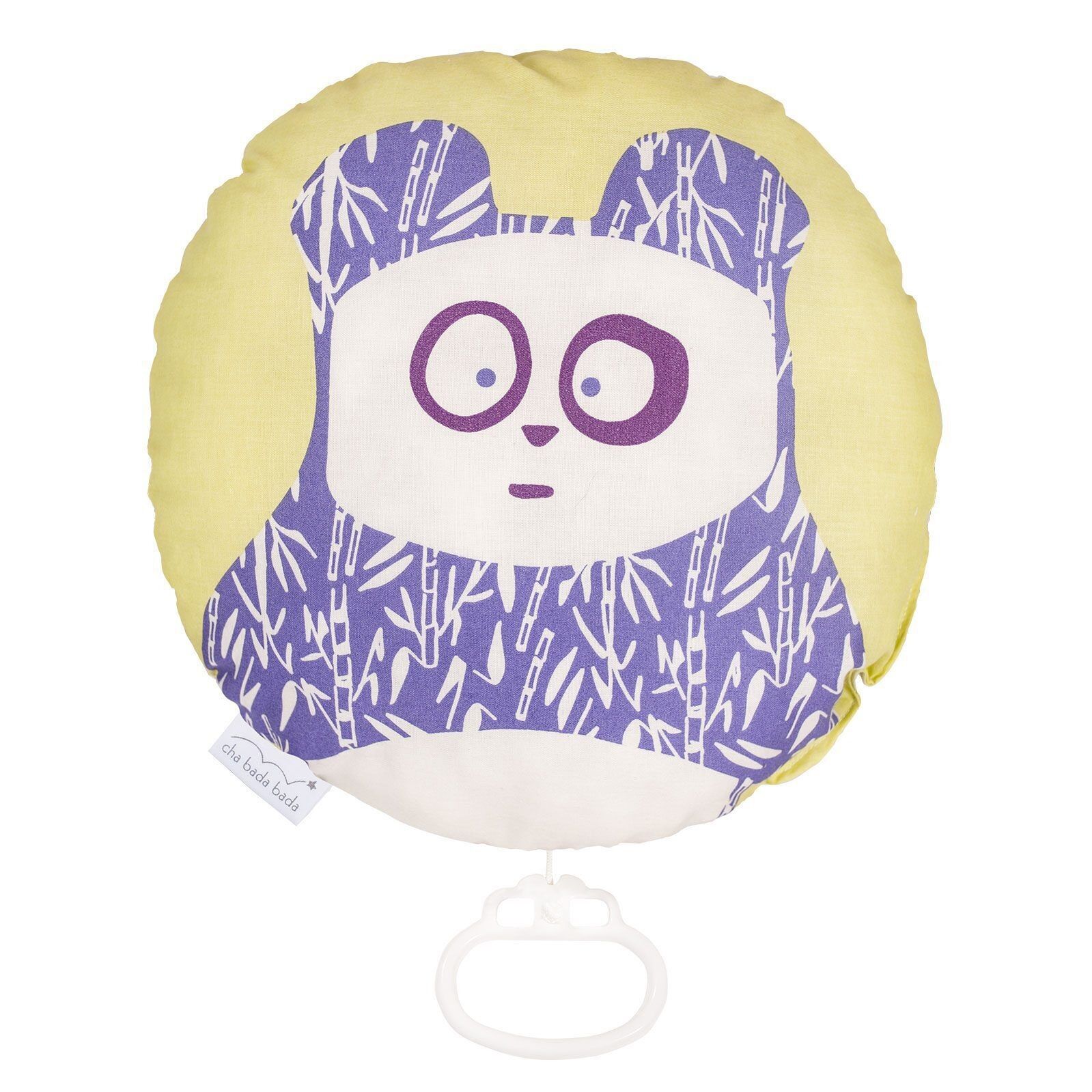 Caja de música Gloria la panda en algodón orgánico - Melody La vie en rose