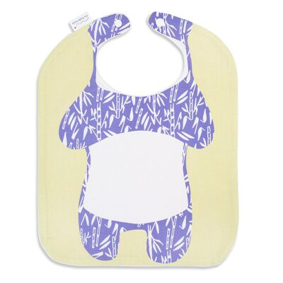 Panda bib - organic cotton