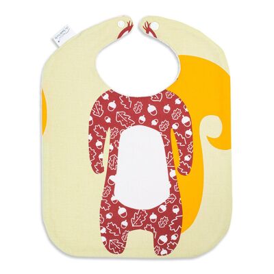 Squirrel Bib - organic cotton