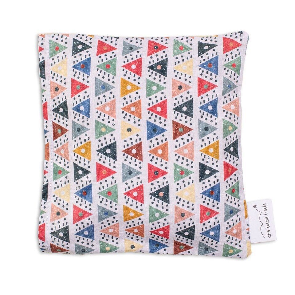 Bolsa de agua caliente seca Triángulos de algodón orgánico - semillas de lino