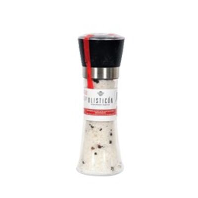 Natural sea salt of lesvos greece with pepper mix -grinder