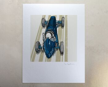 Vieille voiture de course 2 Art Print (IC-P-Austin7-Racer) 2