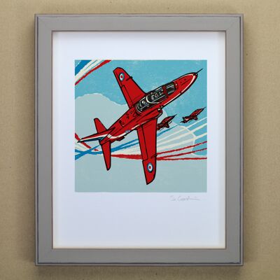 Stampa artistica frecce rosse (IC-P-RedArrows)