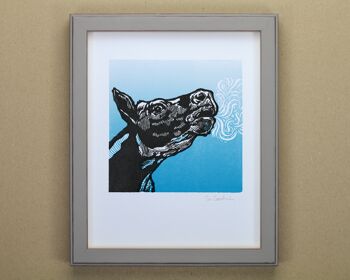 Mooing Cow Art Print (IC-P-Cow) 1