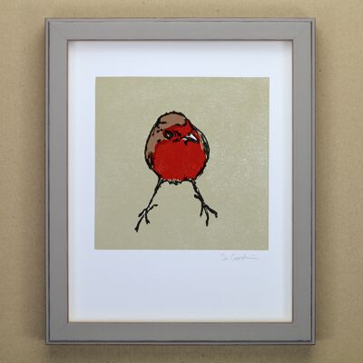 Stampa artistica di Robin Garden Bird (IC-P-Robin)