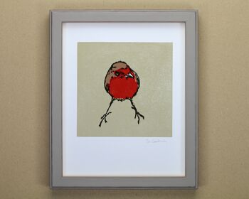 Impression d'art d'oiseau de jardin de Robin (IC-P-Robin) 1