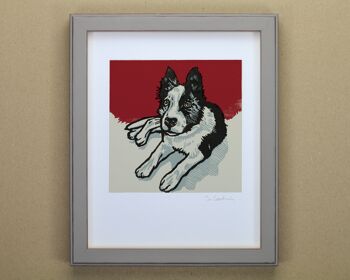 Impression d’Art chiot Border Collie (IC-P-Piper) 1