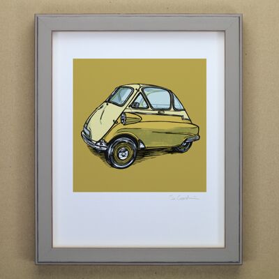 Classic Bubble Car Art Print (IC-P-Bubble-Car)