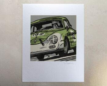 Impression artistique de voiture de course de sport Porsche (IC-P-Porsche356) 2