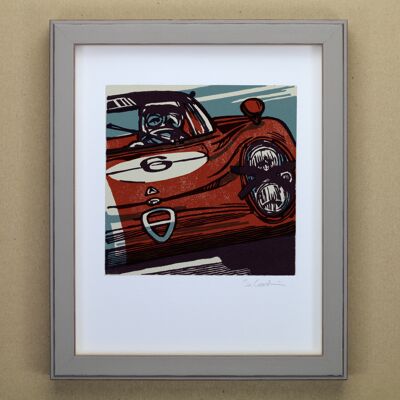 Impression artistique de voiture de course sportive Alfa Romeo (IC-P-Alfa-T33)
