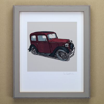 Stampa artistica di Austin Seven Classic Car (IC-P-Austin7-Saloon)