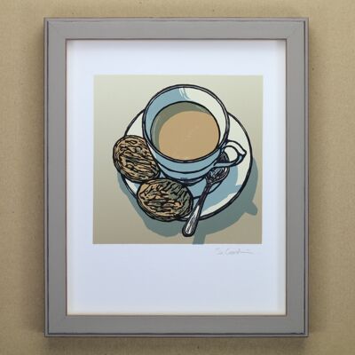 Impression d'art de thé et de biscuits (IC-P-Tea-Biscuits)