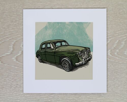 Rover P4 Classic Car Greetings Card (IC-RoverP4)