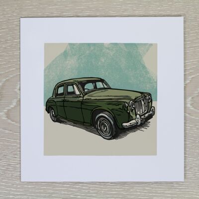 Rover P4 Classic Car Greetings Card (IC-RoverP4)