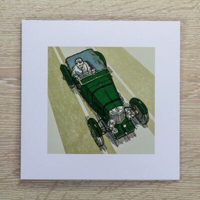 Old Racing Car Greetings Card - Aston Martin International (IC-AstonMartinInt)