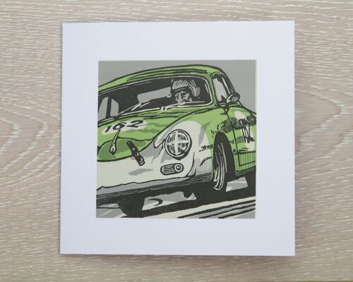 Porsche Sports Racing Car Greetings Card (IC-Porsche356)