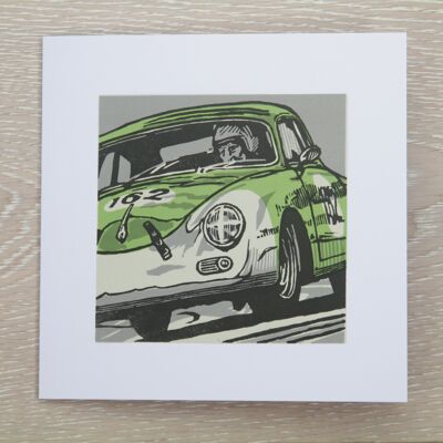 Carte de vœux Porsche Sports Racing Car (IC-Porsche356)