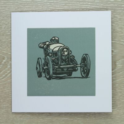Old Racing Car Greetings Card - Edwardian (IC-Edwardian-02)