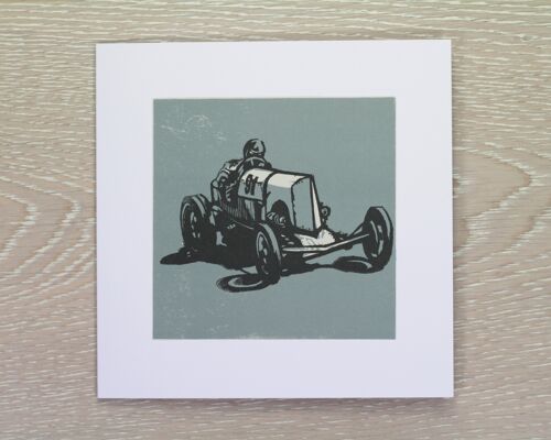 Old Racing Car Greetings Card - Edwardian (IC-Edwardian-01)