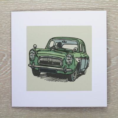 Biglietto di auguri per auto d'epoca - Ford Prefect (IC-Ford-Prefect)