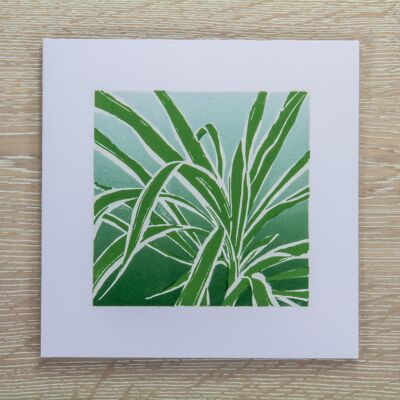 Carte de voeux de plante araignée (IC-SpiderPlant)