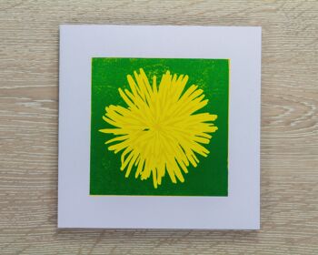 Carte de voeux fleur de pissenlit (IC-pissenlit) 1