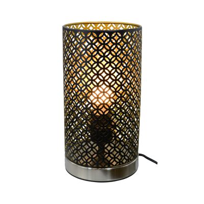 Chuden touch black metal table lamp