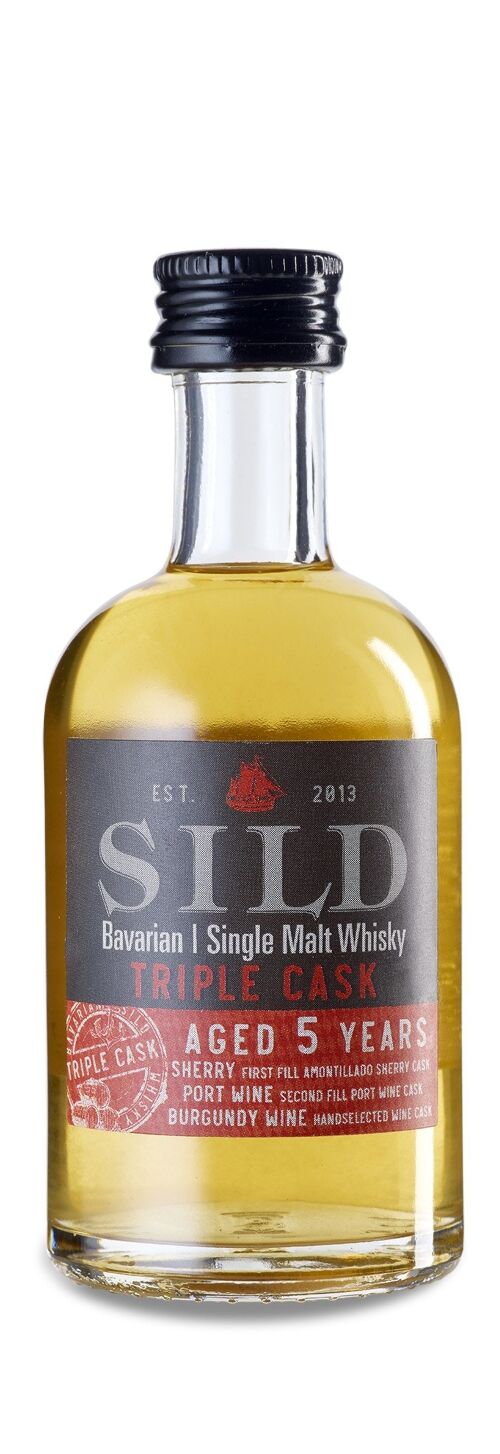 SILD Bavarian Single Malt Whisky TRIPLE CASK 44% 50 ml