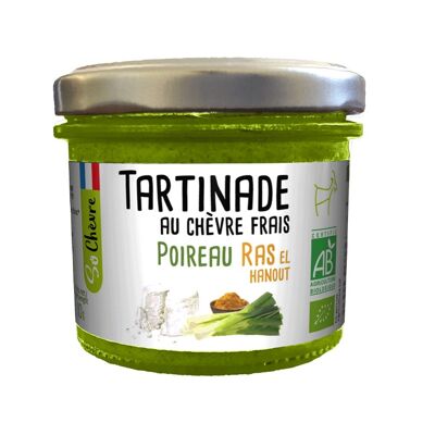 Tartinade au chevre frais poireau ras el hanout