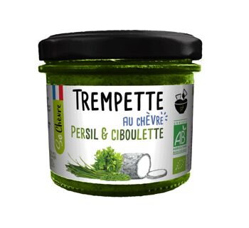 Trempette au chevre affiné persil & ciboulette