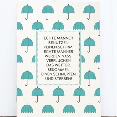 Cartolina in pasta di legno: Umbrella HF